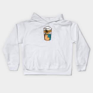 Fresh Beer Summer Vibes Kids Hoodie